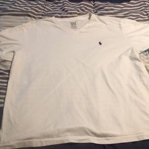 White Polo Ralph Lauren V-neck Short